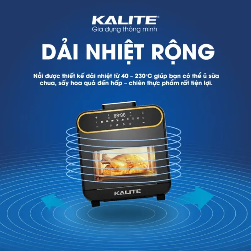 KALITE STEAM PRO 15L – CHIÊN HƠI NƯỚC 3IN1 GIỮ MỌI MÓN MỌNG NƯỚC & GIÒN RỤM! 718154