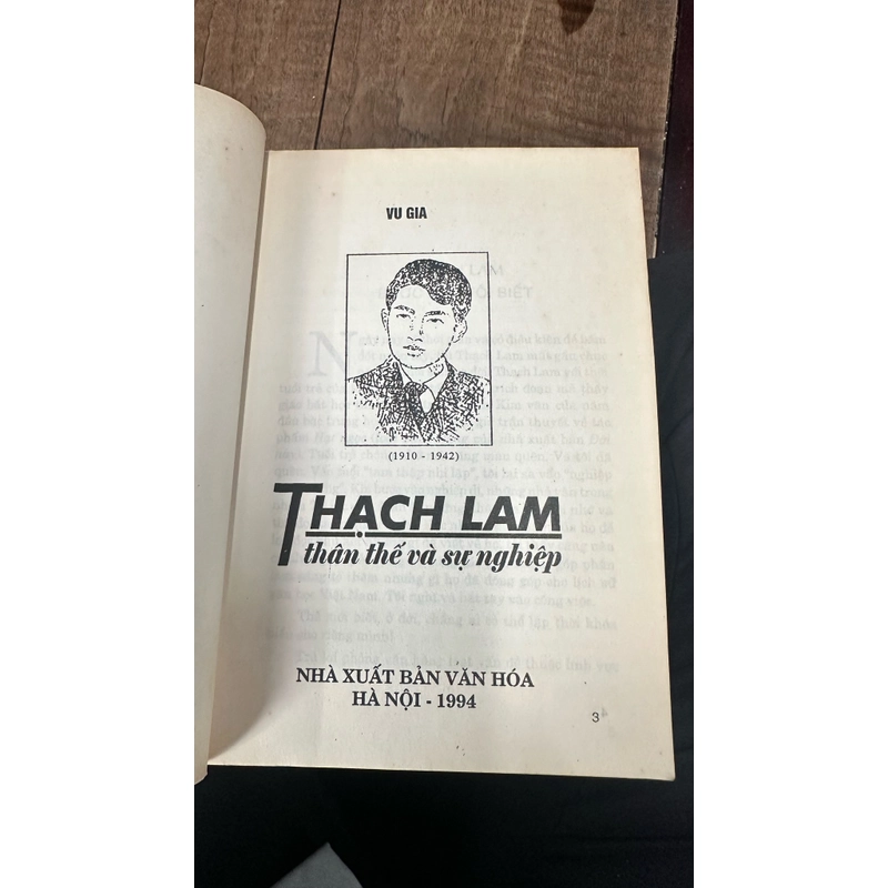 THẠCH LAM THÂN THẾ VÀ SỰ NGHIỆP - VU GIA (có chữ ký Tác Giả) 451940