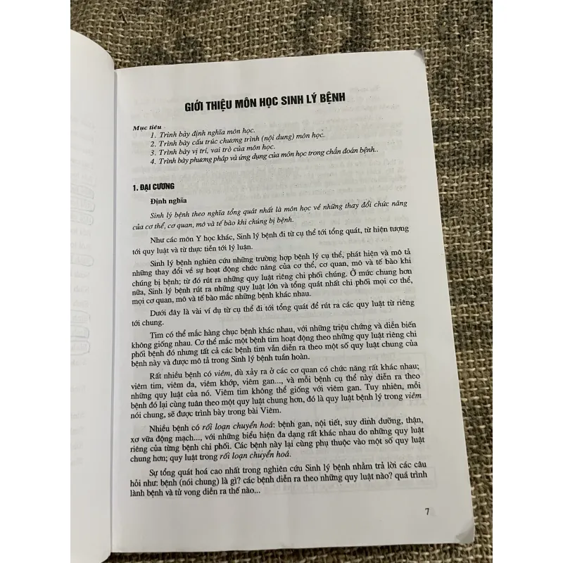 SINH LÝ BỆNH HỌC (Dùng cho dối tượng cử nhân điều dưỡng) 1029861