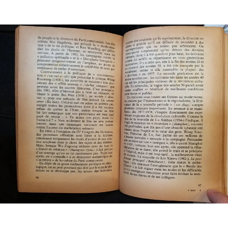 La Littérature Chinoise Moderne - Paul Bady 606127