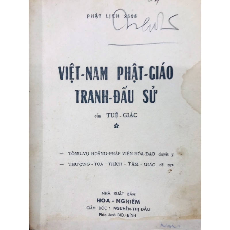 Việt Nam tranh đấu sử - Tuệ Giác ( sách đóng bìa còn bìa gốc ) 124227