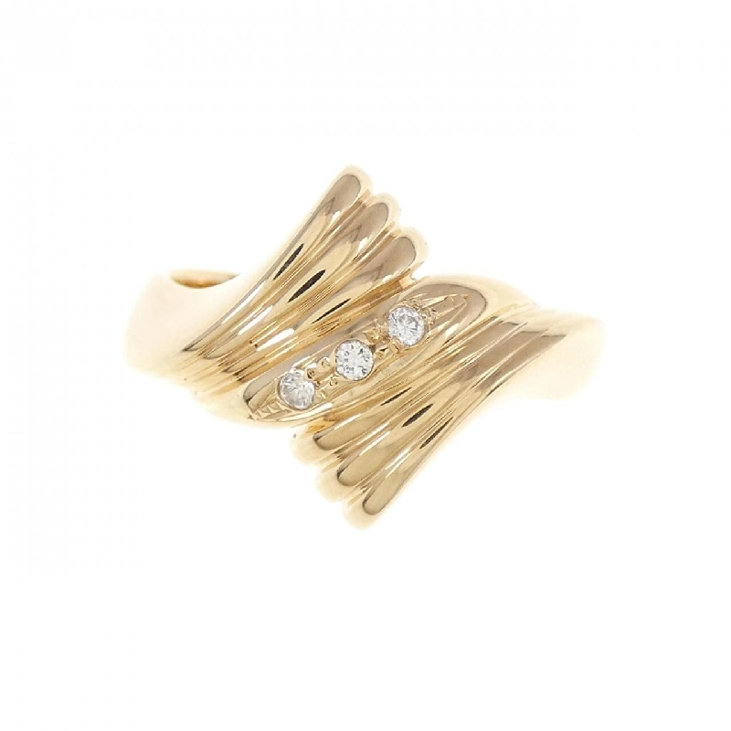 Nhẫn kim cương K18YG 673678