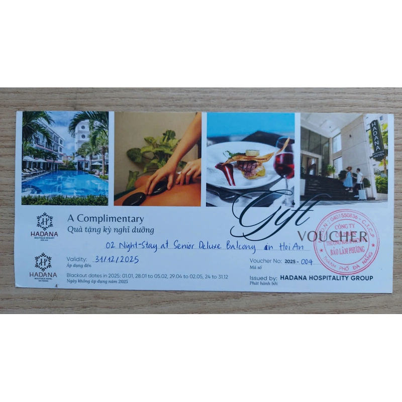 Voucher 2 đêm tại khách sạn 4 sao Hội An dành cho 2 người đã bao gồm ăn sáng 488967