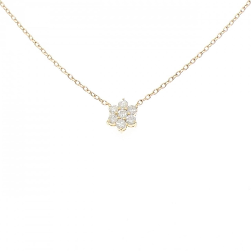 K18YG Hoa Kim Cương Dây Chuyền 0.58CT - Hàng hiệu Chính hãng 857260