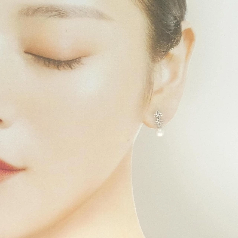 Bông tai hoa ngọc trai Akoya 5.5mm - Hàng hiệu Authentic 867760