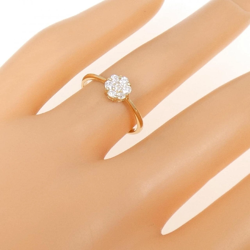 Nhẫn kim cương hoa K18YG 0.20CT - Hàng hiệu Authentic 855493