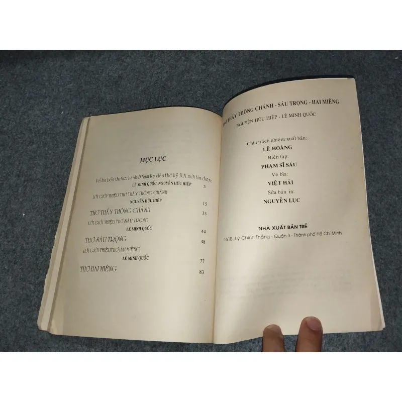 THƠ THẦY THÔNG CHÁNH SÁU TRỌNG HAI MIÊNG (LƯU HÀNH TẠI NAM KỲ ĐẦU THẾ KỶ 20) 727150