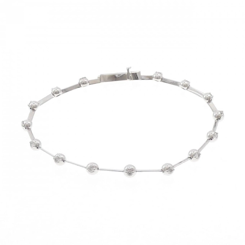 K18WG Vòng tay kim cương 0.30CT - Hàng hiệu Chính hãng 870302