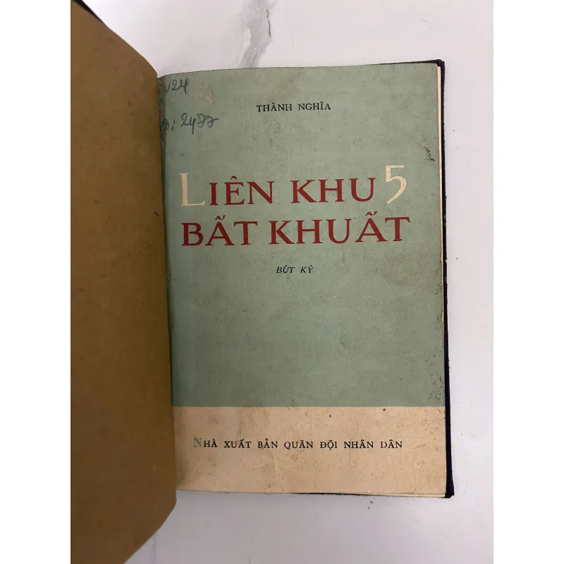 Liên Khu 5 Bất Khuất (Bút ký) – Thành Nghĩa 928225