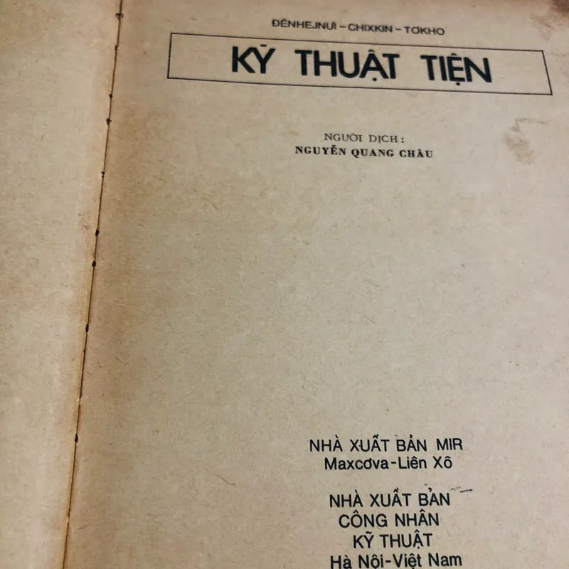 KỸ THUẬT TIỆN - sách bìa cứng 564918