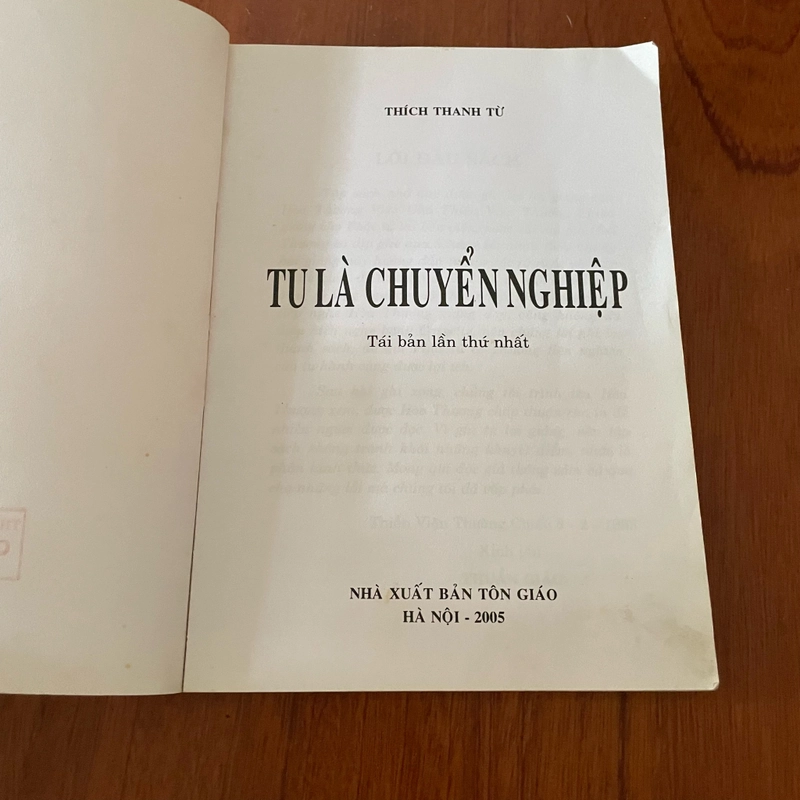 II Tựa sách: Tu Là Chuyển Nghiệp - Thích Thanh Từ - 2005 466226