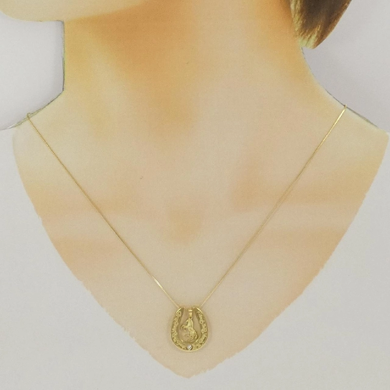 K18YG Dây chuyền kim cương 0.02CT - Hàng hiệu Chính hãng 857639