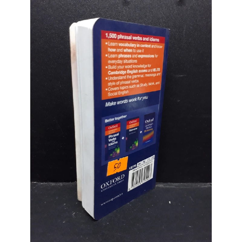 Oxford Learner's Pocket Phrasal Verbs and Idioms mới 90% bẩn bìa HCM1410 Oxford HỌC NGOẠI NGỮ Oreka-Blogmeo 302831