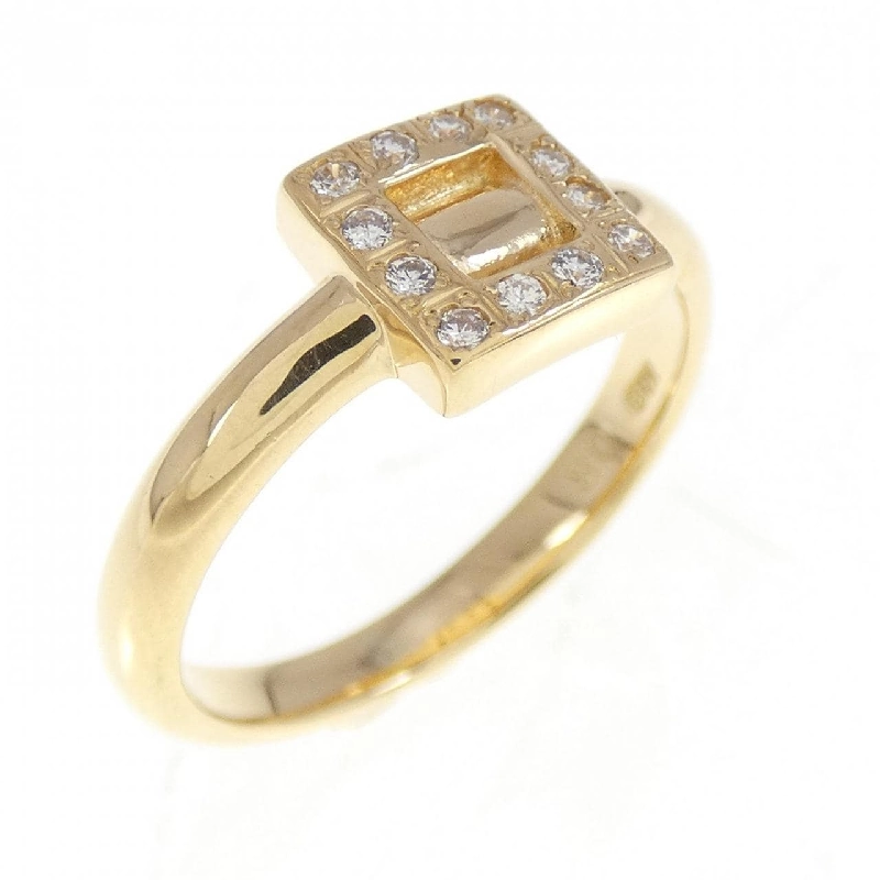 Nhẫn kim cương K18YG 0.08CT 671740