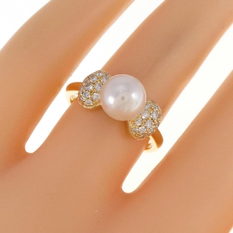 Nhẫn ngọc trai Akoya K18YG 7.3mm - Hàng hiệu Chính hãng 855774