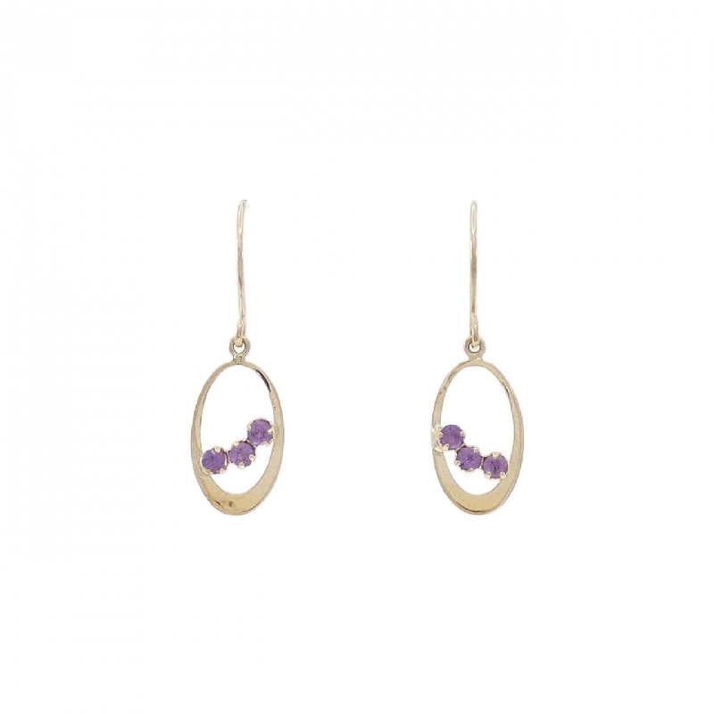 K10YG Amethyst Bông tai - Hàng hiệu Chính hãng 872558