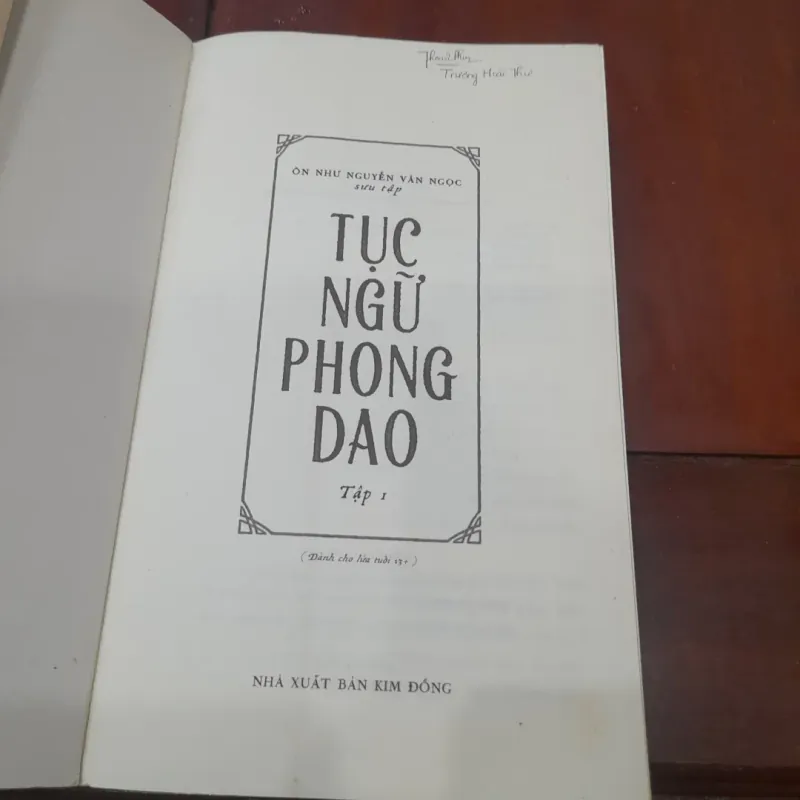 Ôn Như Nguyễn Văn Ngọc - TỤC NGỮ PHONG DAO, tập 1 785287