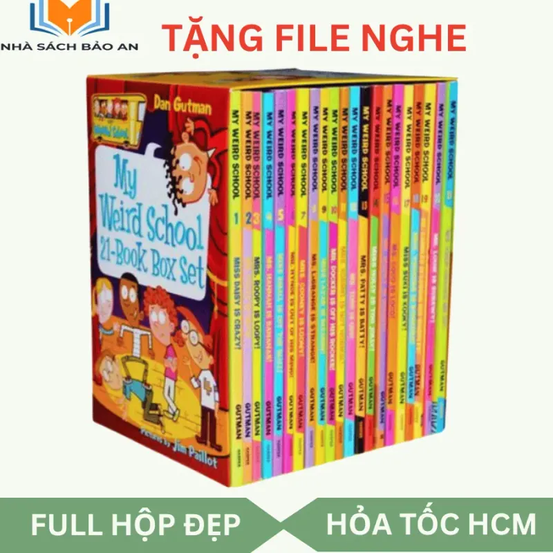 Sách - MY WEIRD SCHOOL phần 1 - 21quyển, bản nhập trung siêu đẹp, tặng file nghe 780463