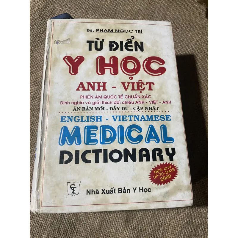 Từ điển y học Anh Việt - hơn 1000 trang  750254