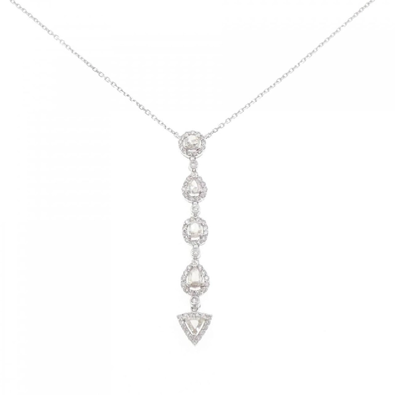 K18WG Dây chuyền kim cương 0.85CT - Hàng hiệu Authentic 863331