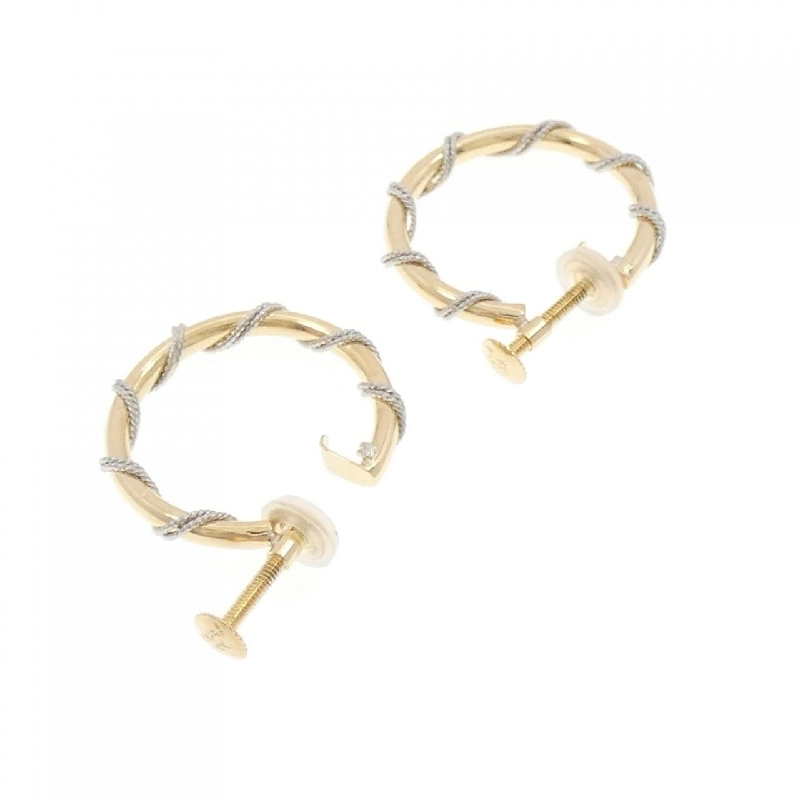 K18YG/PT900 Bông tai - Hàng hiệu Authentic 873000