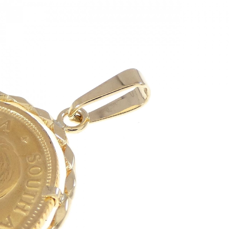 Mặt dây chuyền đồng xu 750YG (khung) - Hàng hiệu Authentic 865145