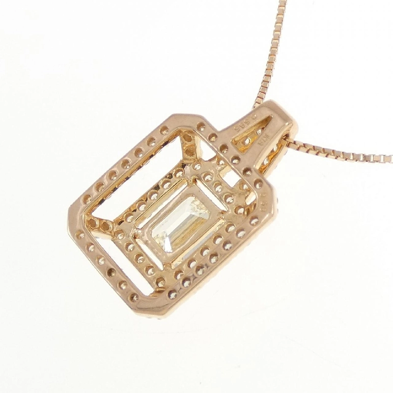 K18PG Dây chuyền kim cương 0.685CT - Hàng hiệu Authentic 859857