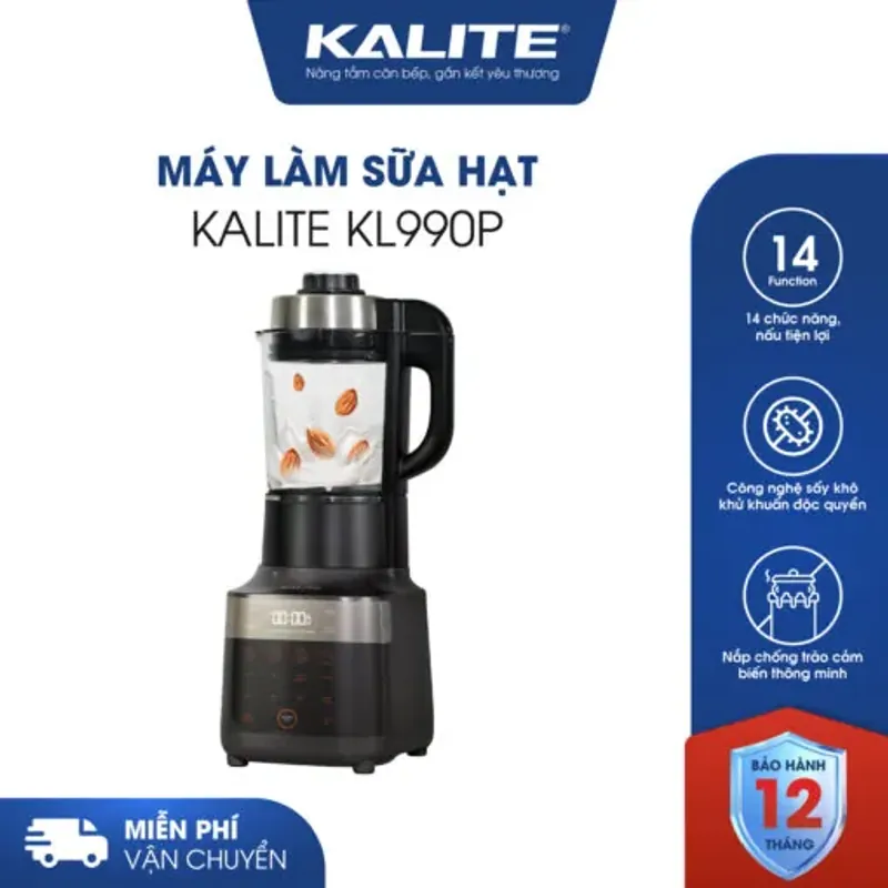 Máy Làm Sữa Hạt KALITE KL990P – Xay Nhuyễn Siêu Mịn, Chống Ồn Hiệu Quả- Mới 100% 591246