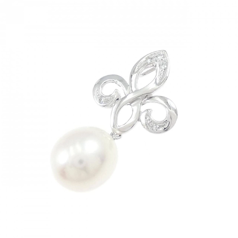 K18WG Ngọc trai nước ngọt Mặt dây chuyền - Hàng hiệu Authentic 864528