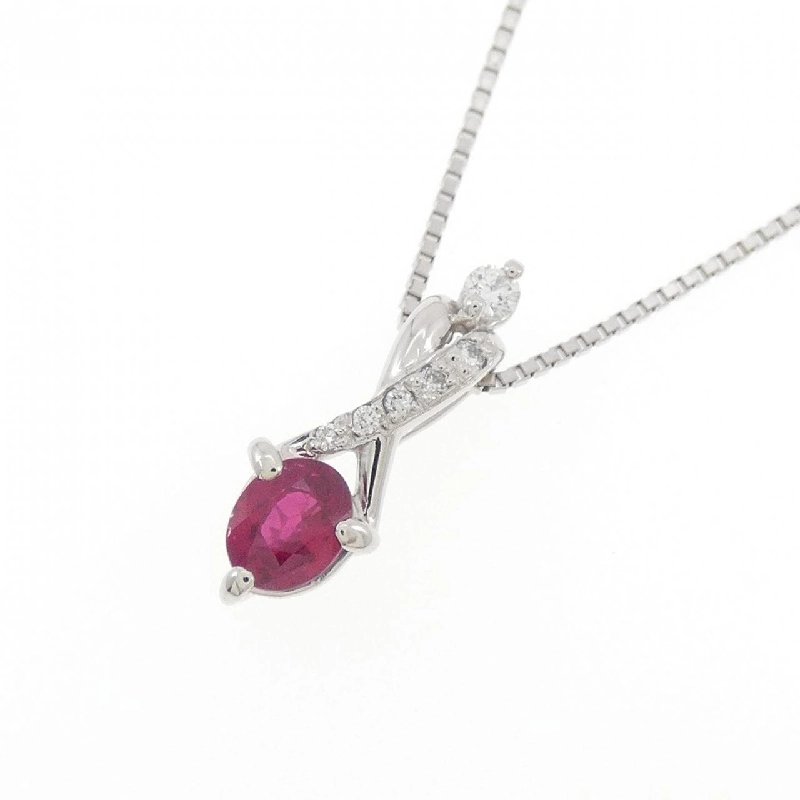 Dây chuyền ruby PT900/PT850 0.40CT - Hàng hiệu Chính hãng 860820