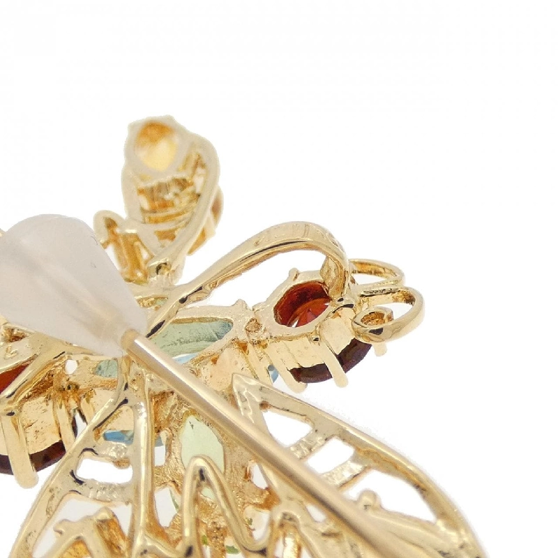 Ponte Vecchio Bướm Đá Màu Brooch 666595