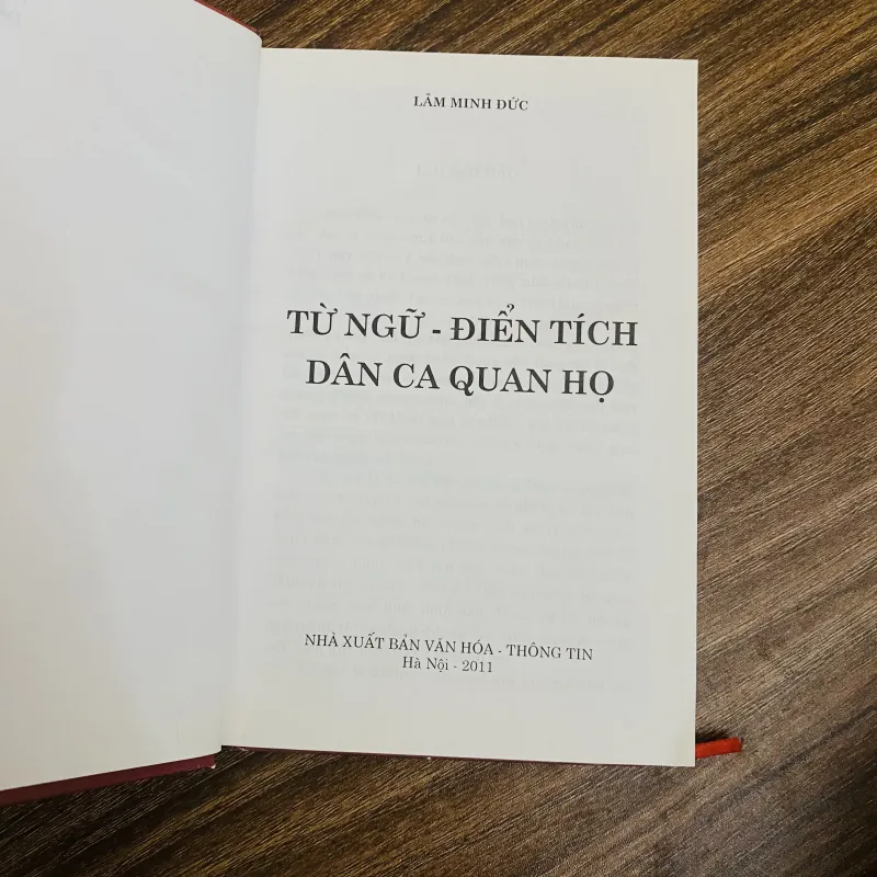 Từ ngữ điển tích dân ca quan họ - Lâm Minh Đức- bìa cứng 1024280