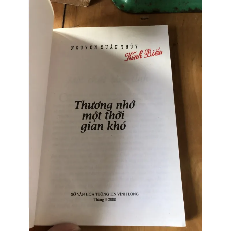 Thương nhớ một thời gian khó 973872