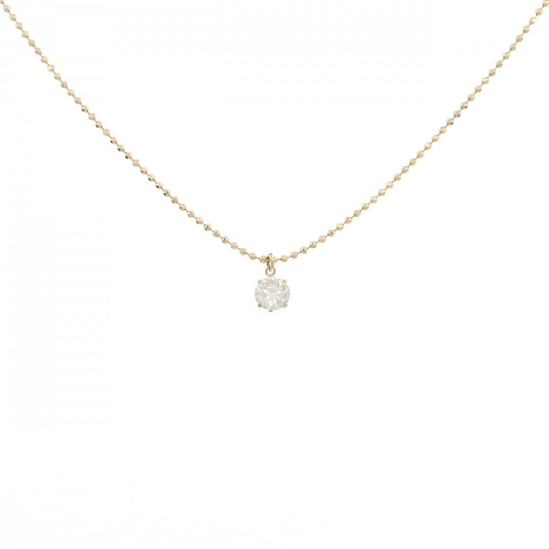 K18YG Solitaire Dây chuyền kim cương 0.45CT - Hàng hiệu Chính hãng 858015