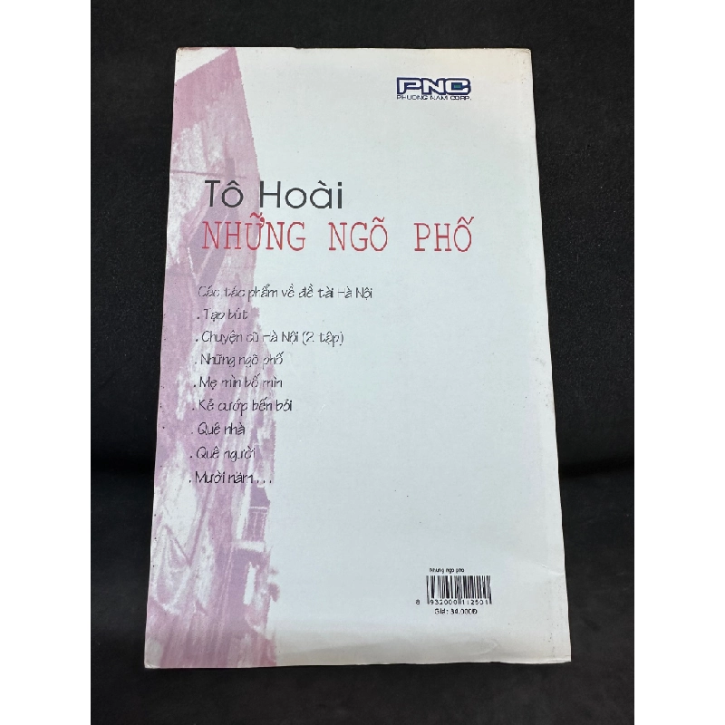 Những Ngõ Phố, Tô Hoài, Mới 90%, 2007 SBM1004 124132