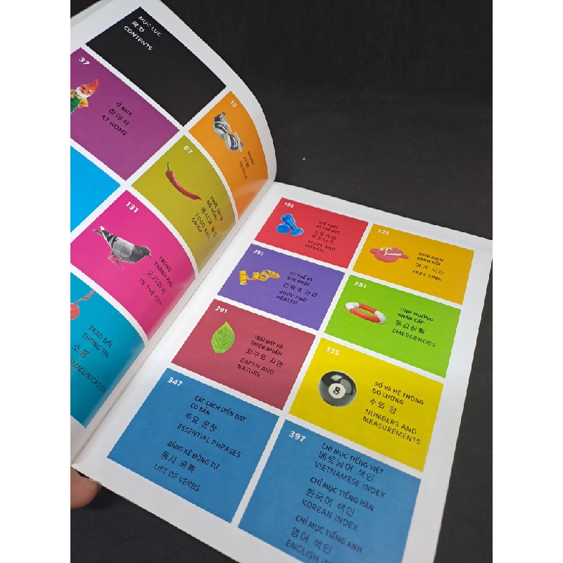 [59K/kg] Trilingual visual dictionary vietnamese Korean English mới 90% HCM1407 437075