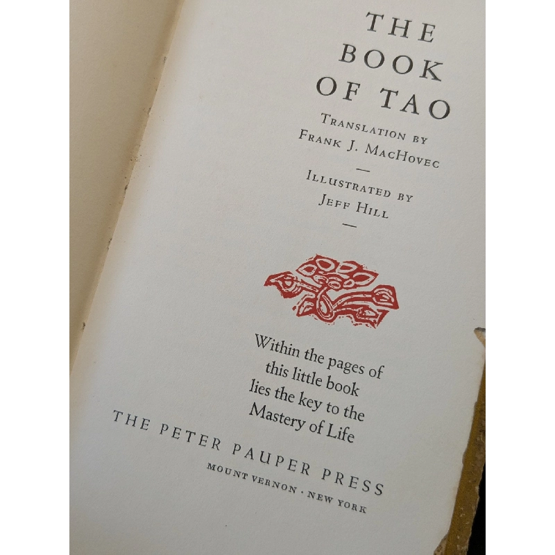 The Book Of Tao - Frank J.MacHovec 1019698