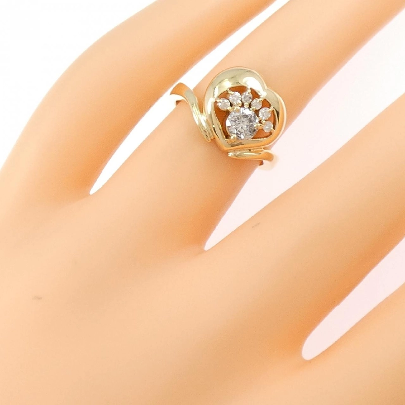 Nhẫn kim cương K18YG - Hàng hiệu Authentic 850792