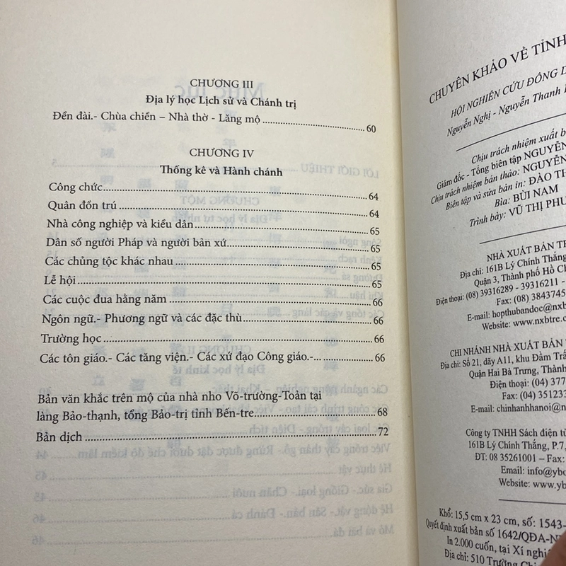 Chuyên khảo về tỉnh Bến Tre 475652