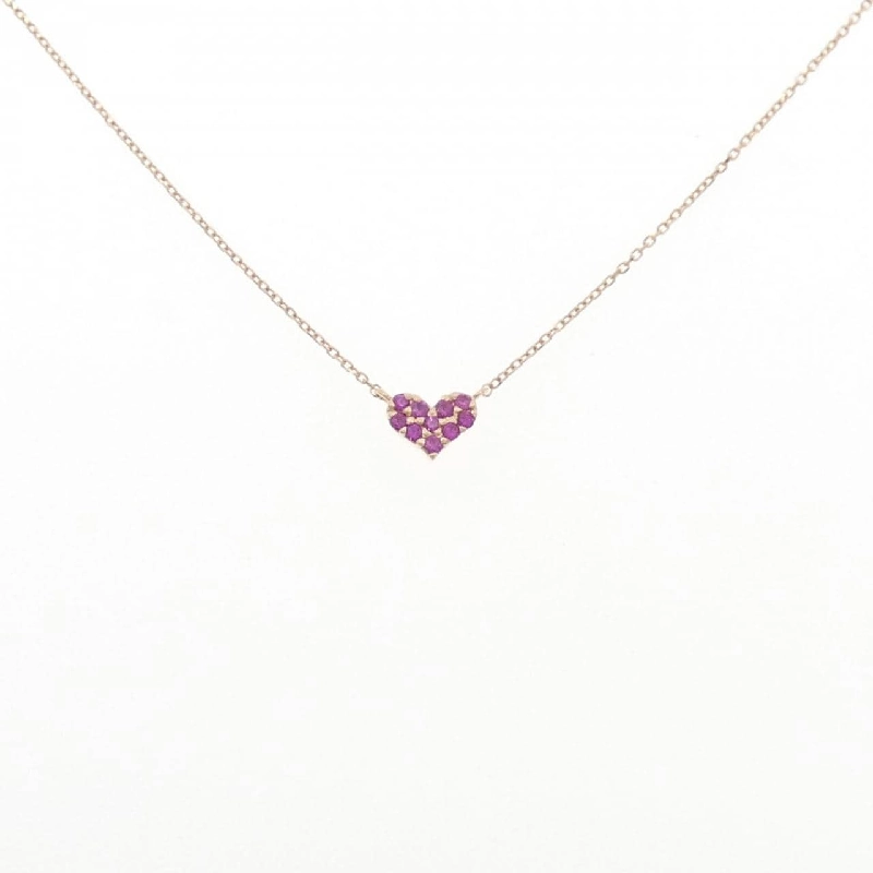 K10PG Mặt Dây Chuyền Hình Trái Tim Đá Ruby - Hàng hiệu Chính Hãng 857557