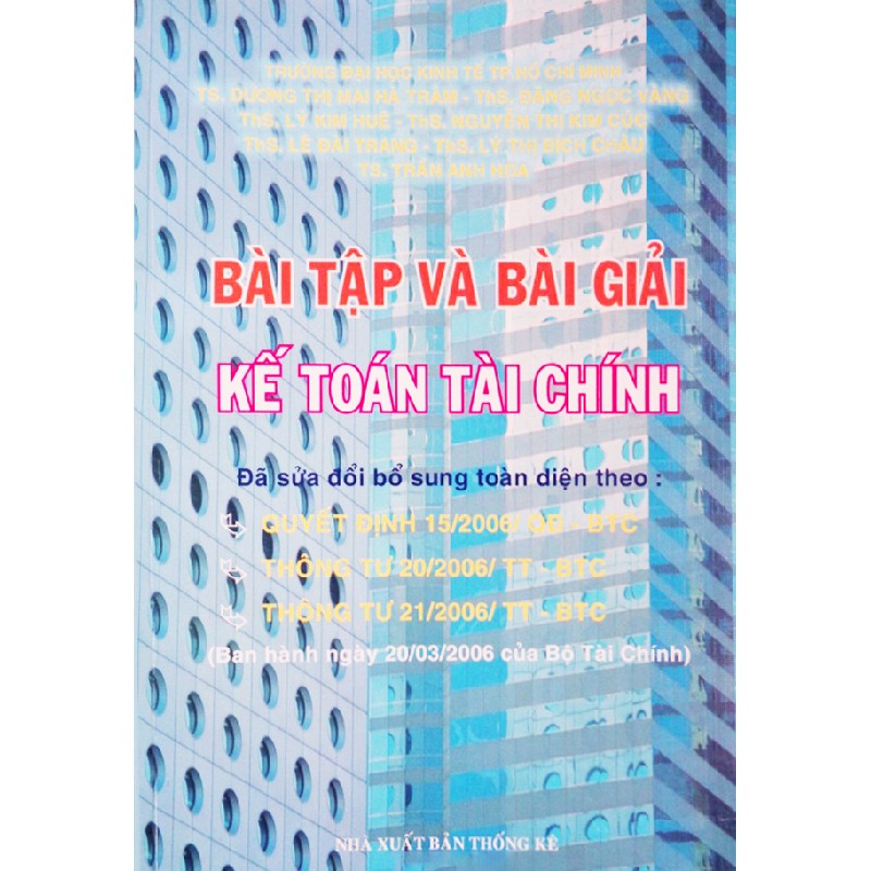 Bài tập và Bài giải Kế toán tài chính 19985