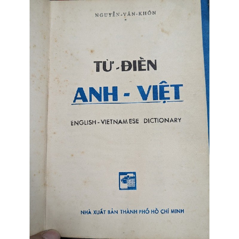 TỪ ĐIỂN ANH VIỆT - NGUYỄN VĂN KHÔN 161414