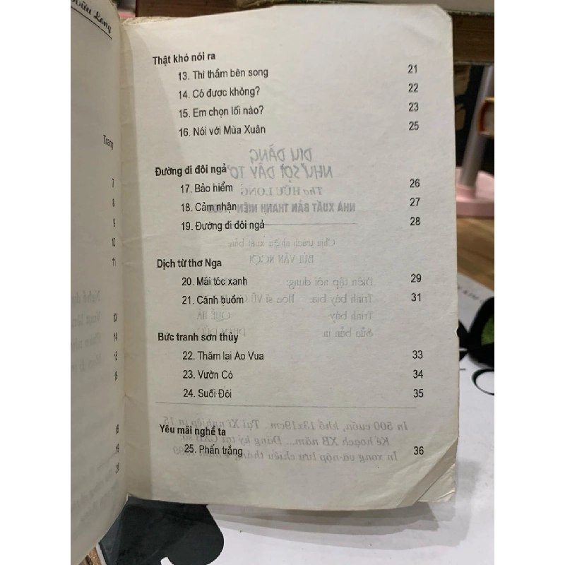 Tuyển Tập Thơ Dịu Dàng Như Sợi Dây Tơ của Tác Giả Hữu Long 779549