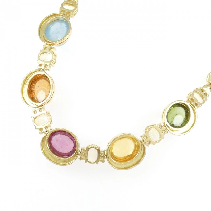 Dây chuyền đá màu 18KYG - Hàng hiệu Authentic 865077