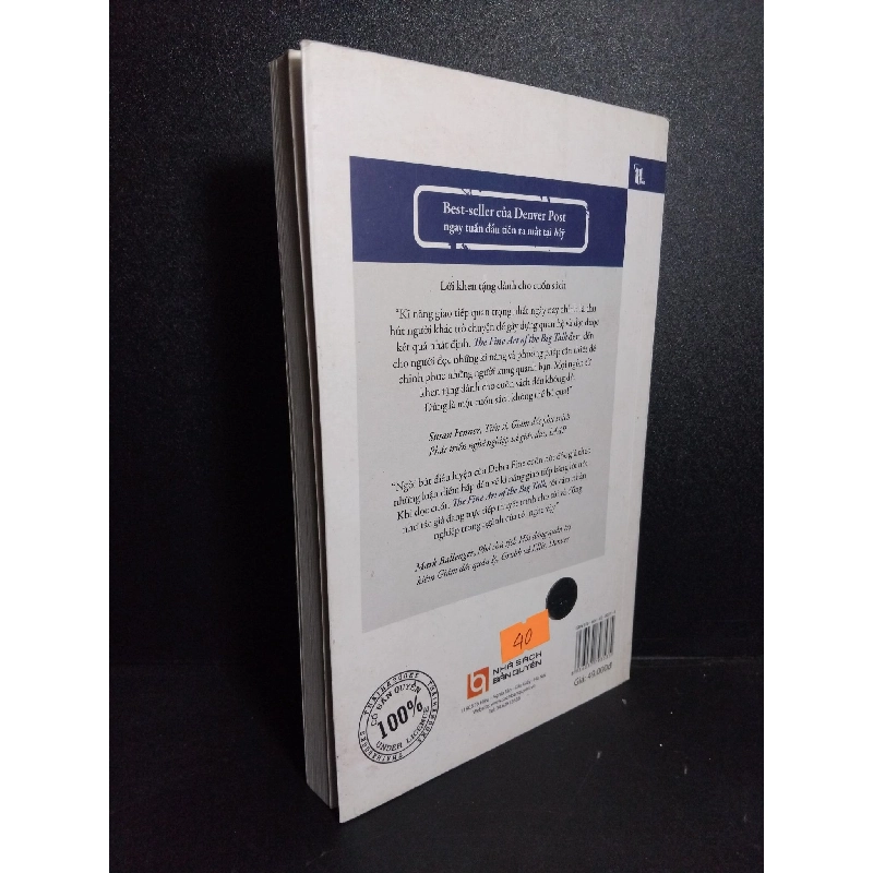 The fine art of the big talk mới 90% bẩn bìa, ố nhẹ 2011 HCM2101 Debra Fine KỸ NĂNG 918537