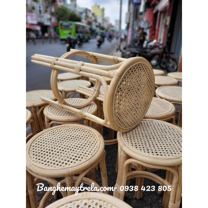Ghế đôn quầy bar mây tự nhiên 459861
