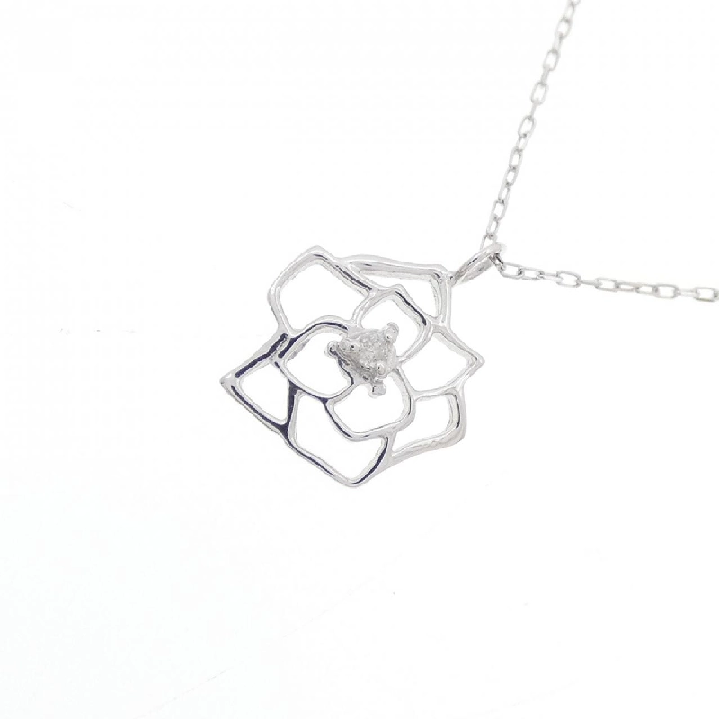 K10WG Rose Diamond Necklace 0.01CT - Hàng hiệu Authentic 863697