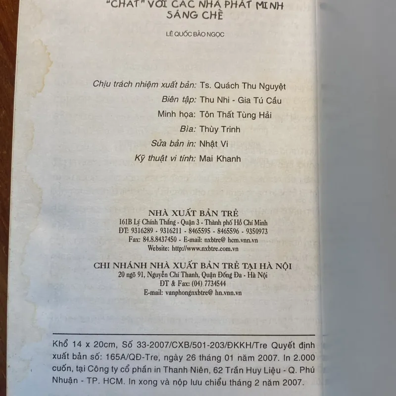 Chat với các nhà phát minh sáng chế - Lê Quốc Bảo Ngọc 753675