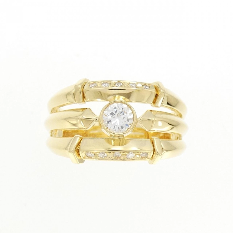 Nhẫn kim cương K18YG 0.306CT 666944