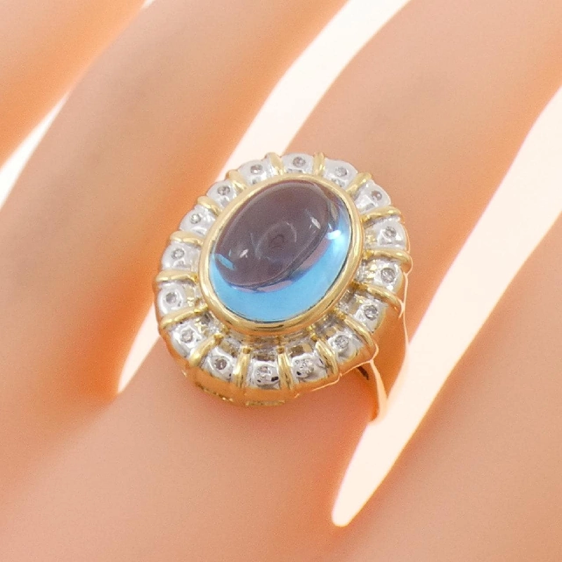 Nhẫn Blue Topaz 750YG/750WG - Hàng hiệu Chính hãng 851049